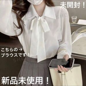SHEIN Honeyspot 無地柄 前結び シャツホワイト ワンサイズ
