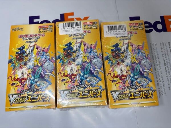 ポケモンカード Vスターユニバース 新品未開封 シュリンク付 3BOX