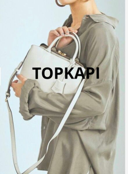 TOPKAPI ショルダーバッグ レザー トプカピ レディース 白 クリーム