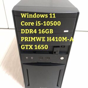 ゲーミングPC Core i5-10500 メモリ16GB GTX1650