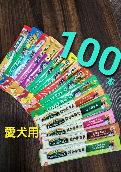 いなば 総合栄養食ちゅ~るごはん & wanちゅ~る 犬用ちゅ~る ウェットフード 国産品 愛犬用 100本