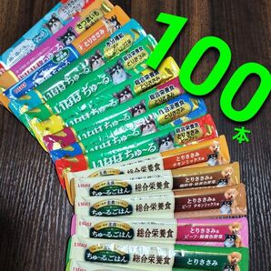 いなば 総合栄養食ちゅ~るごはん &wanちゅ~る 合計100本 犬用ちゅ~る ウェットフード 愛犬用