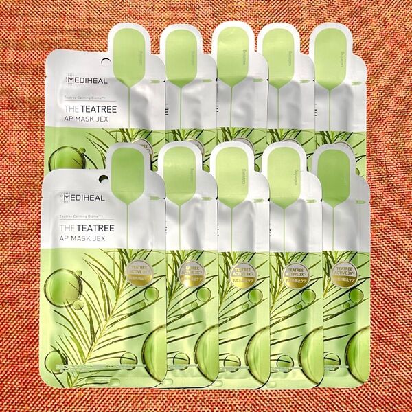 【日本限定品】MEDIHEAL メディヒール★THE TEATREE APマスク JEX 10枚【箱無し発送】