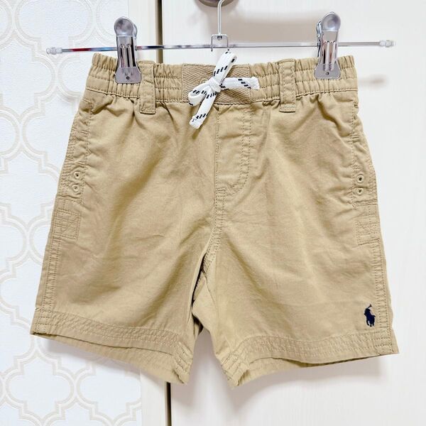 ラルフローレン キッズ ハーフパンツ 短パン ベージュ polo 90cm
