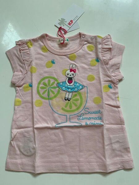 新品未使用 KPニットプランナーTシャツ ピンク 90