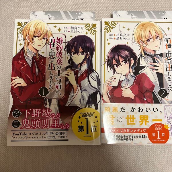 婚約破棄の十分前に、前世を思い出しました 全3巻 (ブリーゼコミックス) 相良なほ/著 皐月めい/原作