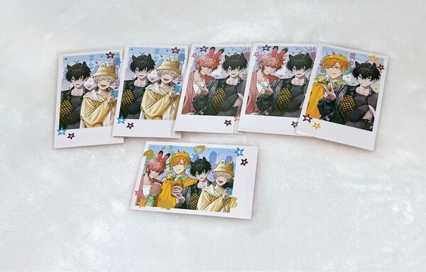 おでかけOriens チェキ風カード 集合レア 箔押し 赤城ウェン 宇佐美リト 緋八マナ 佐伯イッテツ にじさんじ VTuber