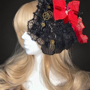 バレッタ&ブローチ 「クロックルームの案内人」(ハンドメイド ロリータ コスプレ バレエ)