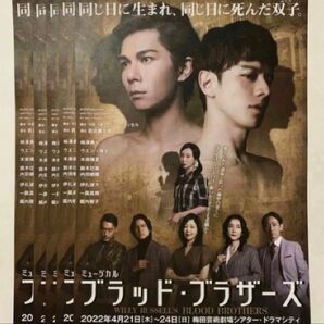 ブラッドブラザーズ 柿澤勇人 ウエンツ瑛士 木南晴夏 一路真輝 堀内敬子 鈴木壮麻 内田朝陽 伊礼彼方 チラシ フライヤー