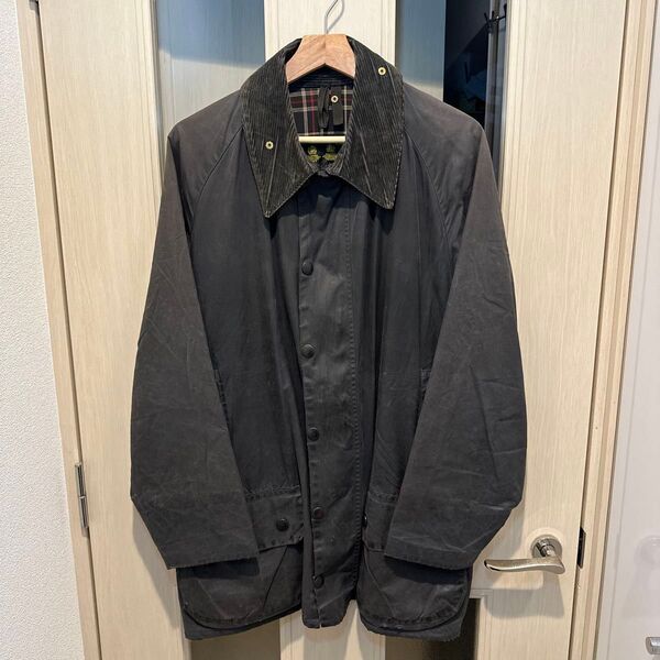 バブアー Barbour ビューフォート 英国製 BEAUFORT 42サイズ ネイビー ビンテージ 90s