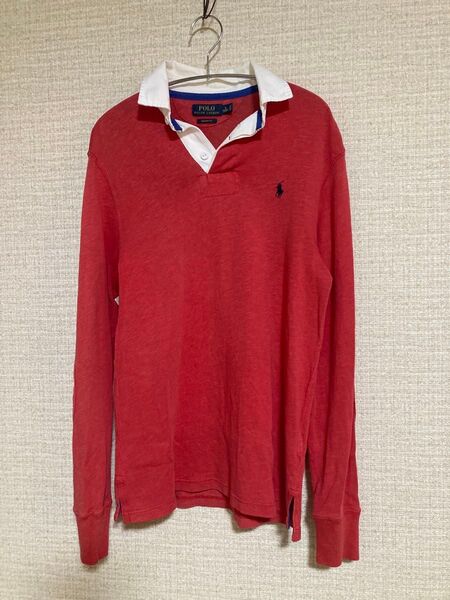 POLO RALPH LAUREN ポロ ラルフローレン 長袖 ラガーシャツ レッド