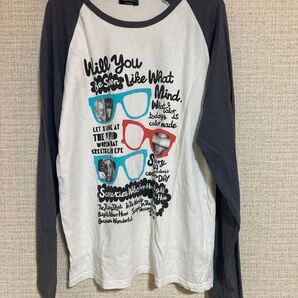 I-GRAPHICS 長袖Tシャツ メンズ ラグランTシャツ X-LARGE ロンT