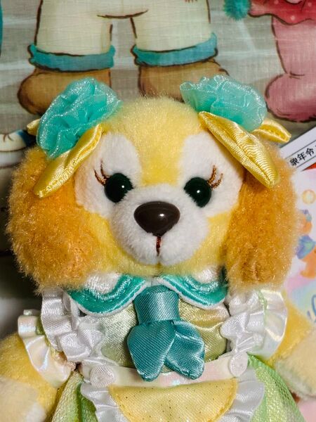 ディズニーシー ダッフィー&フレンズ 20周年 カラフルハピネス クッキーアン ぬいぐるみバッジ