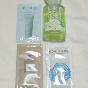 氷冷スカルプローションシロクマのきもち・クリームシャンプーパウチ3種(プレディア・ココネ・コアビューティー)合計4点セット