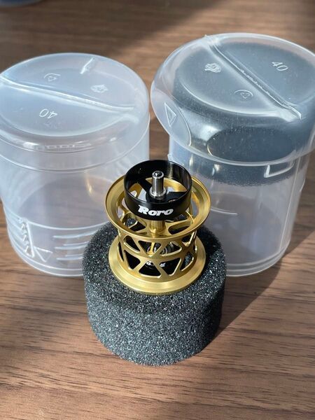 【新品】Roro スプール AX-22 ゴールド 渓流 ベイト③