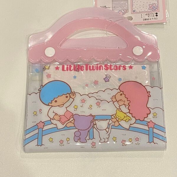 新品 サンリオ キキララ Little Twin Stars ケース&ハンカチセット