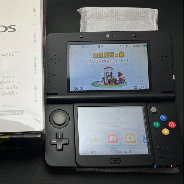 任天堂 Nintendo New ニンテンドー 3DS 本体 ブラック 箱 ARカード 取説 ソフトおまけ