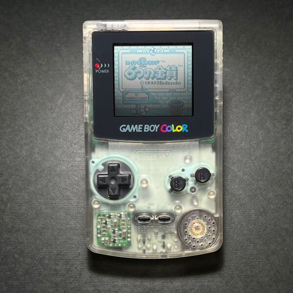 任天堂 ニンテンドー Nintendo ゲームボーイカラー クリア 本体 動作品 良品 画面キズ少 CGB-001 レトロゲーム