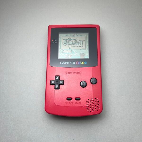 任天堂 ニンテンドー Nintendo ゲームボーイカラー CGB-001 レッド 動作品 小傷 色あせ 画面正常