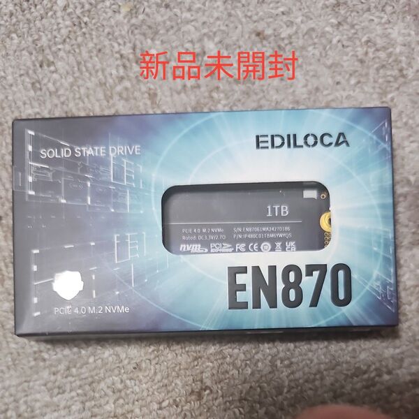 EDILOCA EN870 1TB M.2 NVMe SSDPCIE 4 PS5動作確認済み 新品未開封品