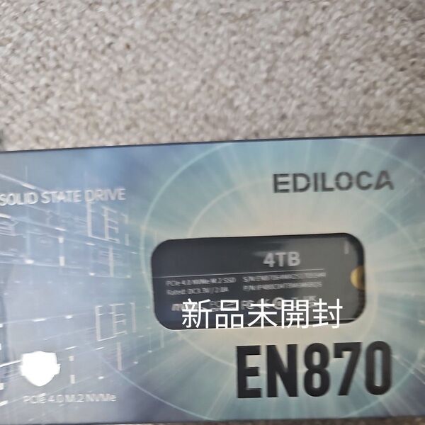 ediloca EN870 SSD 4TB PCIe 4.0 NVMe M.2 2280 PS5動作確認済み 新品未開封