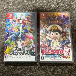 ニンテンドースイッチソフトまとめ売り☆大乱闘スマッシュブラザーズスペシャル☆桃太郎電鉄昭和平成令和も定番