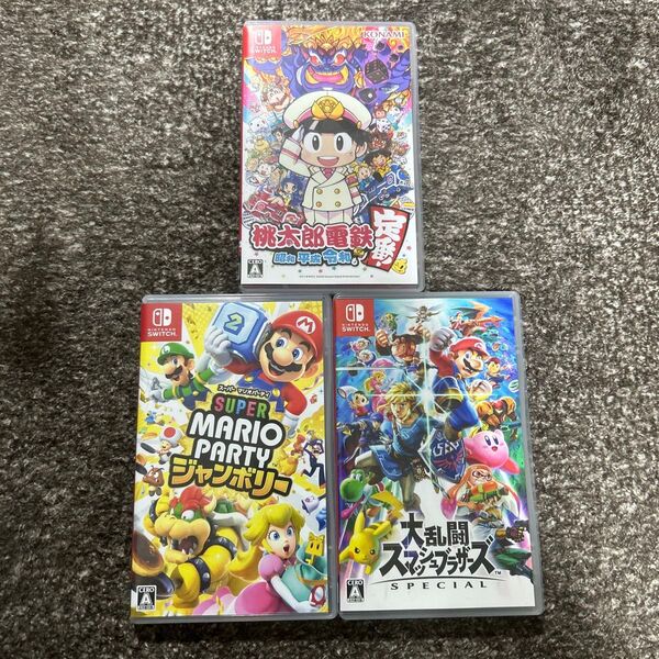 スイッチソフトまとめ売り☆スーパーマリオジャンボリー☆大乱闘スマッシュブラザーズスペシャル☆桃太郎電鉄昭和平成令和も定番