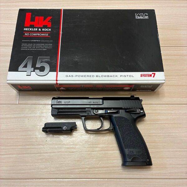 KSC USP45 フルサイズ システム7 ガスブローバック UMAREXライセンス アンダーマウントレイル付き