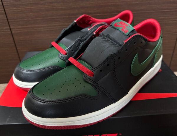 Nike Women's Air Jordan 1 Retro Low OG "Black and Gorge Green"