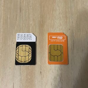 解約済みSIMカード 標準SIM まとめて 2枚 SoftBank au アクティベート スマホ ガラケー ガジェット ジャンク