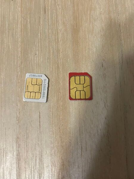 解約済み SIMカード 2枚 まとめて SoftBank docomo MicroSIM スマホ 携帯 ガジェット