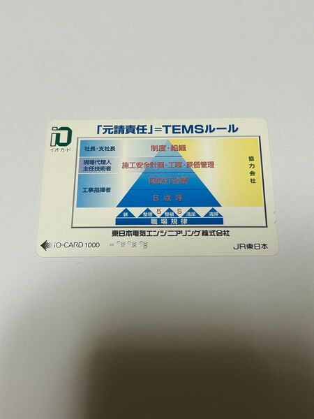 イオカード オレンジカード JR東日本 使用済 東日本電気エンジニアリング 株式会社 鉄道グッズ 電車 Suica PASMO