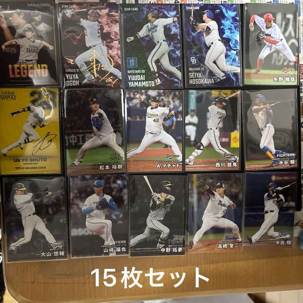 プロ野球チップス2025 カード15枚セット (キラカード4枚入り)