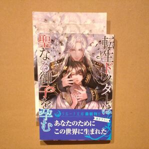 転生ドクターは聖なる御子を孕む (ラルーナ文庫) 春原いずみ SSペーパー、イラストカード付