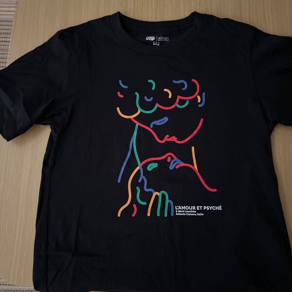 ユニクロ UT L'AMOUR ET PSYCH Tシャツ Sブラック
