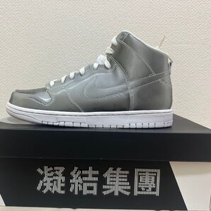 CLOT × Nike Dunk High "Silver/Flux" 27.5cm