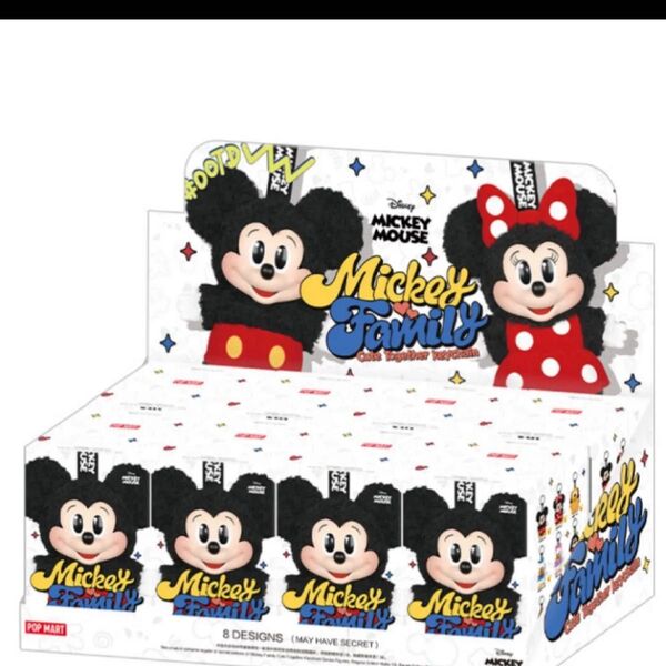 POPMART DISNEY ミッキーファミリー キュート トゥギャザー シリーズ ぬいぐるみキーチェーン【アソートボックス】
