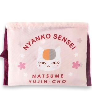 エコバッグ ショッピングバッグ グッズ ピンク 赤 大きめ 手提げ コンパクト ニャンコ先生