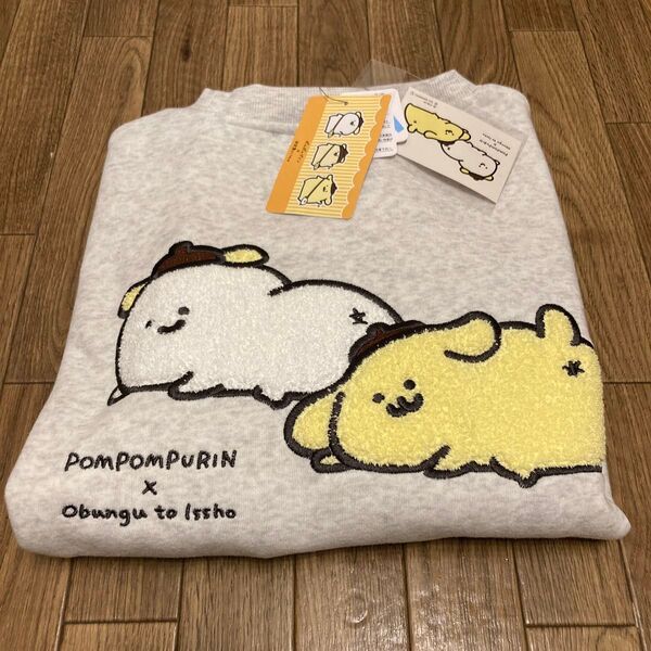 【新品Lサイズ】完売品 ステッカー付き お文具といっしょ ポムポムプリン 服 サンリオ