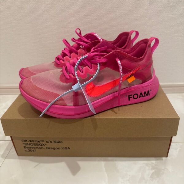 美品 NIKE THE:10 ZOOM FLY SP OFF-WHITE ナイキ スニーカー
