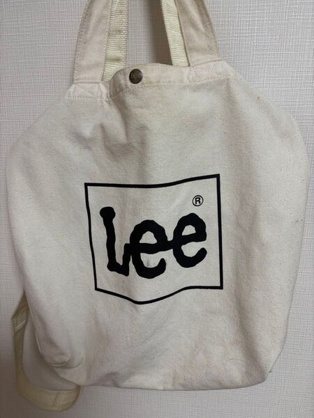 Lee キャンバス トートバッグ ホワイト