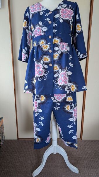 着物リメイク品浴衣をセットアップ
