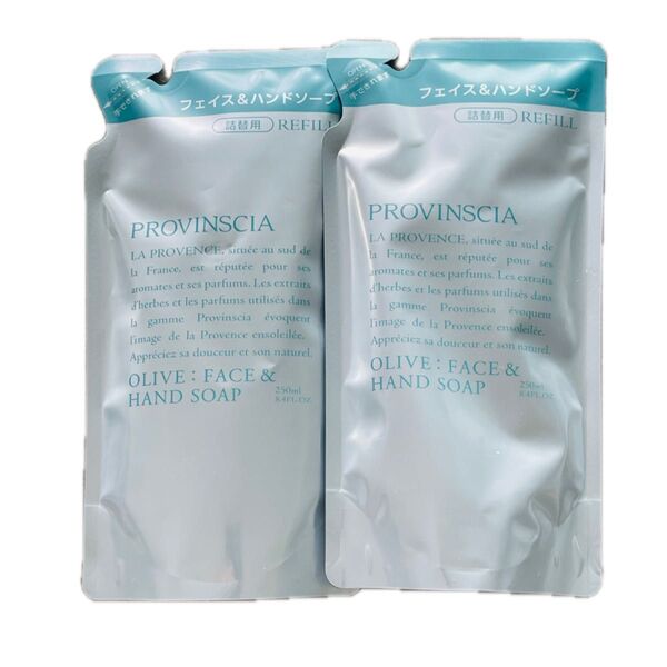ペリカン石鹸 プロバンシア フェイス&ハンドソープ詰替用パウチ〈250ml×2個セット〉