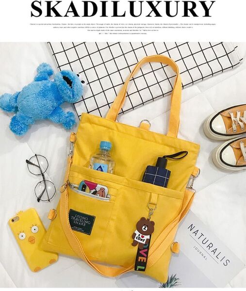 トートバッグ A4 3way 帆布 軽量 キャンバス ショルダーバッグ リュックサック レディース 通学 通勤 ミニバッグ 肩がけ