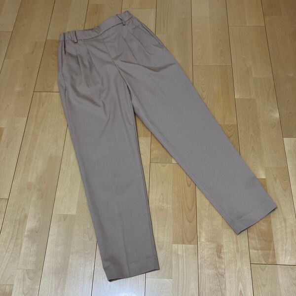 テーパードパンツ ベージュ S