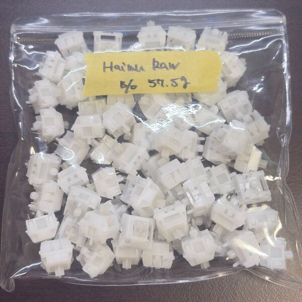Haimu Raw Switch (Geon) 70pcs キースイッチ メカニカルキーボード 自作キーボード