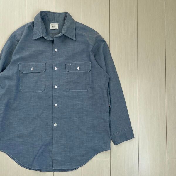 70's JCPENNY BIG MAC chambray shirt古着 シャンブレーシャツ ワークシャツ