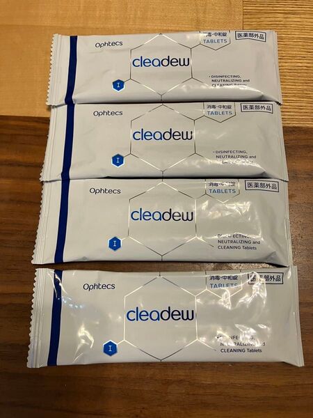 cleadew クリアデュー 消毒中和錠28錠×4個セット Ophtecs