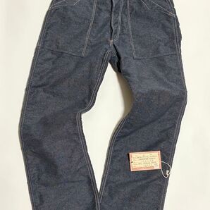 フリーホイーラーズ ロングショアマン NAVY IRONCLAD STRIPE 30×34
