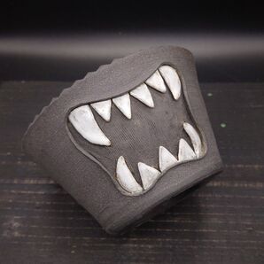 YM65R CELECTオリジナル MONSTER StudsPOT 白歯 モンスター鉢 塊根植物作家鉢 アガベ 灌木 約4号